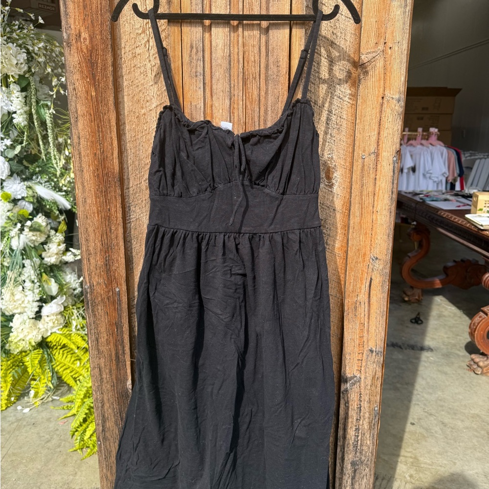 Old Navy Black Strapless Dress